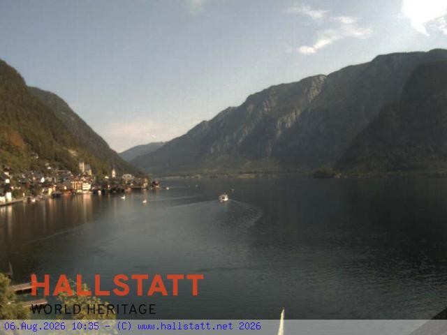 Archiv Foto Webcam Blick auf Hallstatt und den Hallstättersee