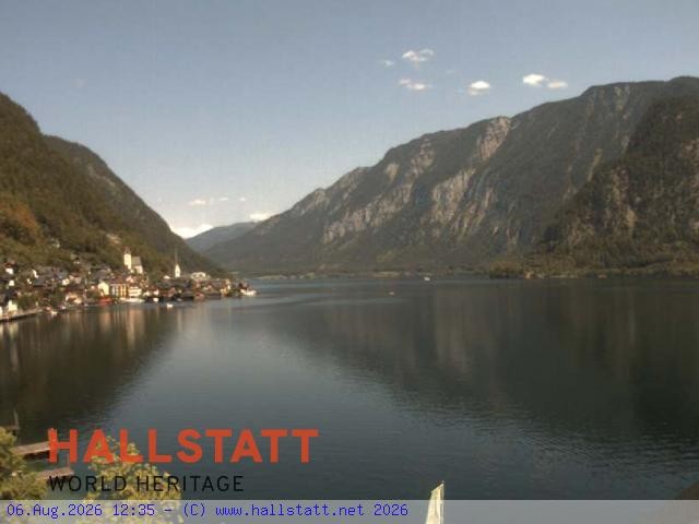 Archiv Foto Webcam Blick auf Hallstatt und den Hallstättersee