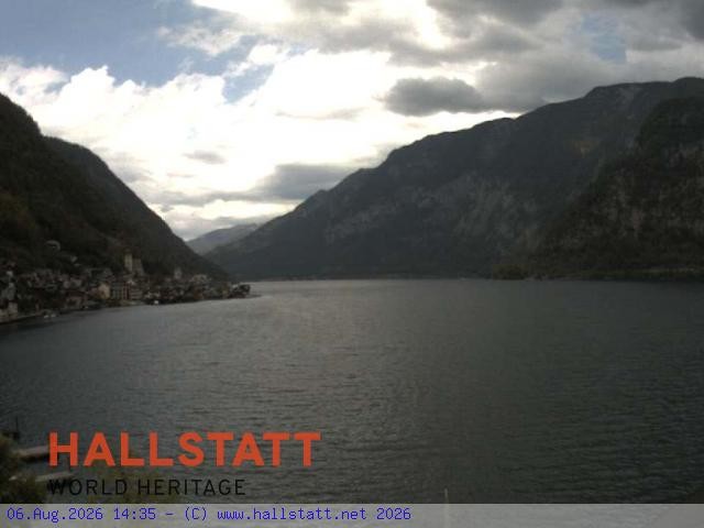 Archiv Foto Webcam Blick auf Hallstatt und den Hallstättersee