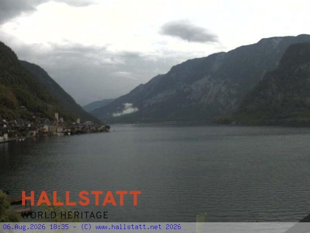 Archiv Foto Webcam Blick auf Hallstatt und den Hallstättersee