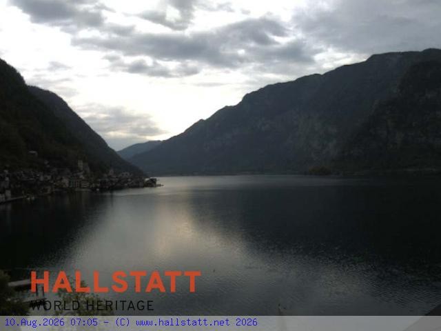 Archiv Foto Webcam Blick auf Hallstatt und den Hallstättersee