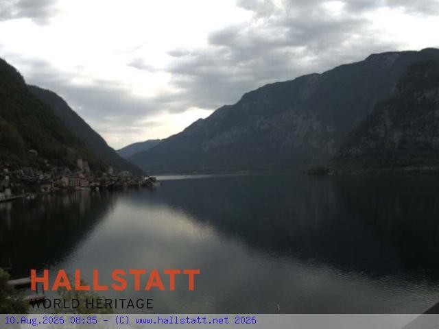 Archiv Foto Webcam Blick auf Hallstatt und den Hallstättersee