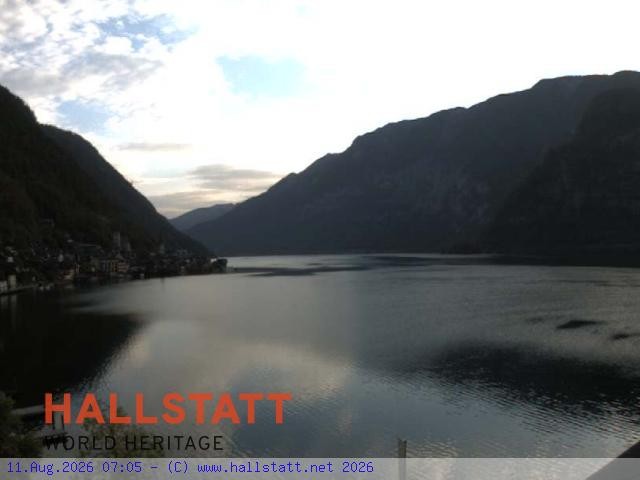 Archiv Foto Webcam Blick auf Hallstatt und den Hallstättersee