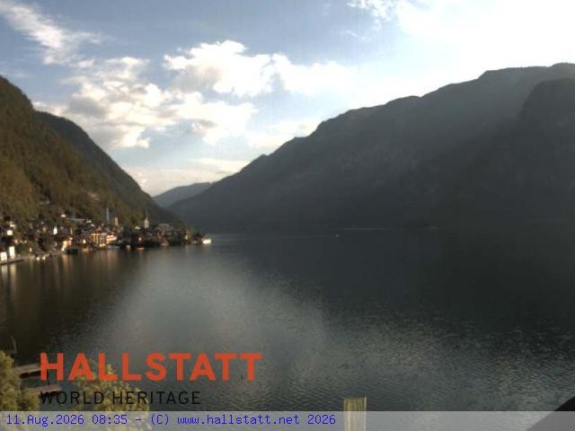 Archiv Foto Webcam Blick auf Hallstatt und den Hallstättersee