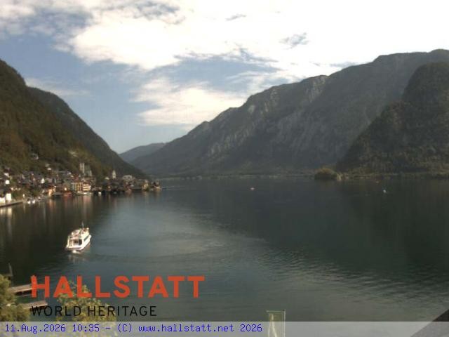 Archiv Foto Webcam Blick auf Hallstatt und den Hallstättersee