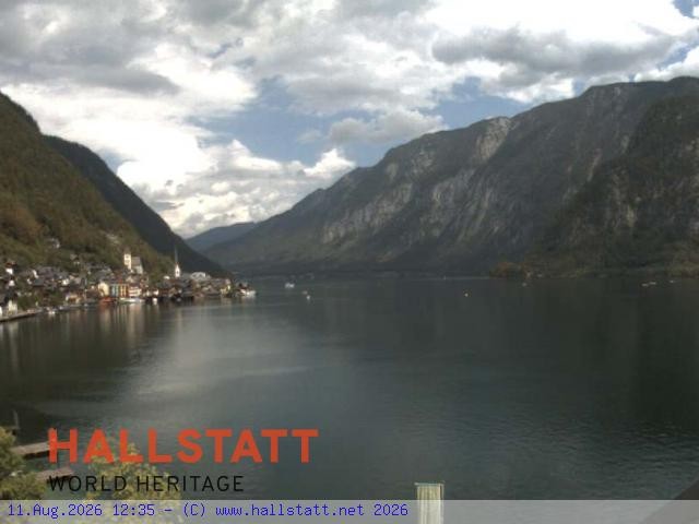 Archiv Foto Webcam Blick auf Hallstatt und den Hallstättersee