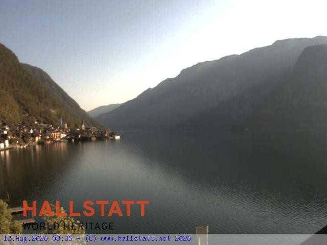 Archiv Foto Webcam Blick auf Hallstatt und den Hallstättersee