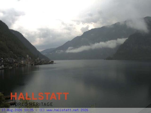 Archiv Foto Webcam Blick auf Hallstatt und den Hallstättersee
