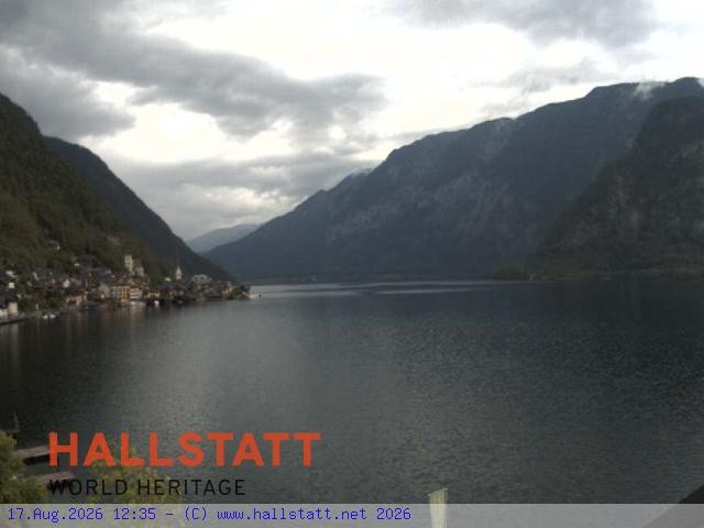 Archiv Foto Webcam Blick auf Hallstatt und den Hallstättersee