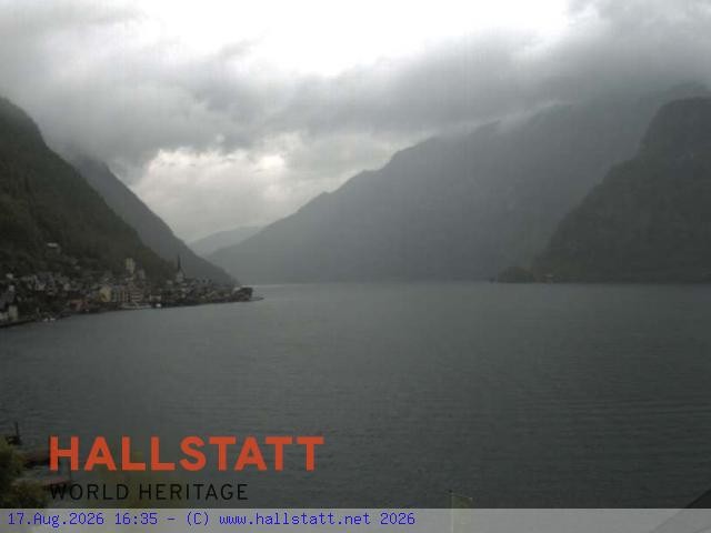 Archiv Foto Webcam Blick auf Hallstatt und den Hallstättersee