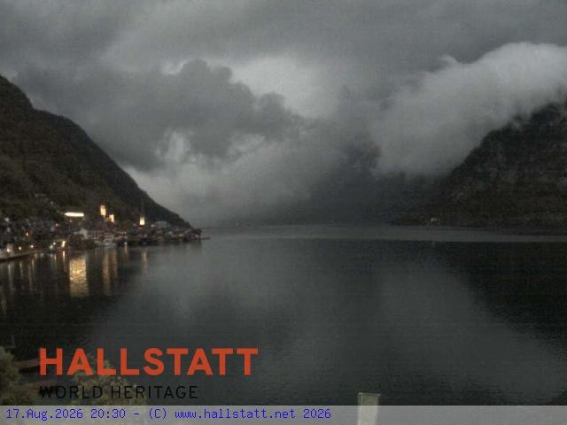 Archiv Foto Webcam Blick auf Hallstatt und den Hallstättersee