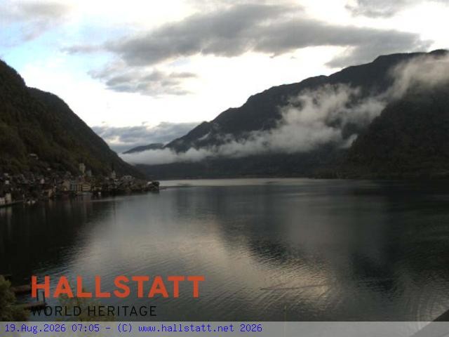 Archiv Foto Webcam Blick auf Hallstatt und den Hallstättersee