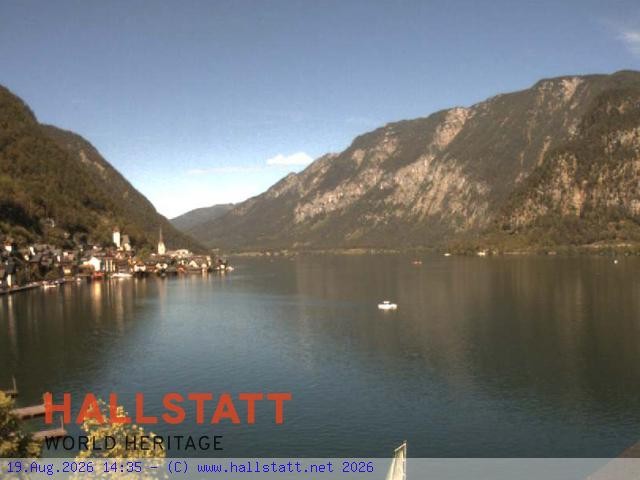 Archiv Foto Webcam Blick auf Hallstatt und den Hallstättersee