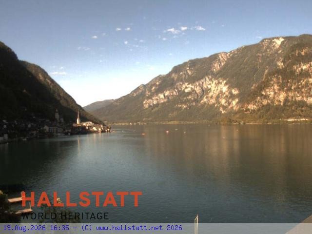 Archiv Foto Webcam Blick auf Hallstatt und den Hallstättersee