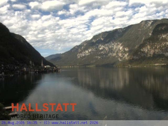Archiv Foto Webcam Blick auf Hallstatt und den Hallstättersee