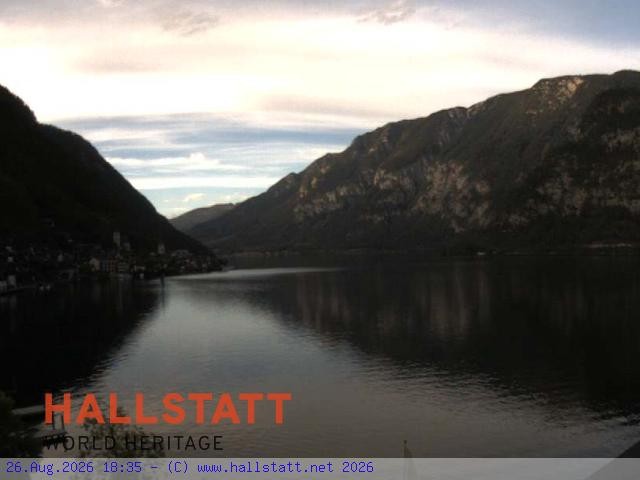 Archiv Foto Webcam Blick auf Hallstatt und den Hallstättersee