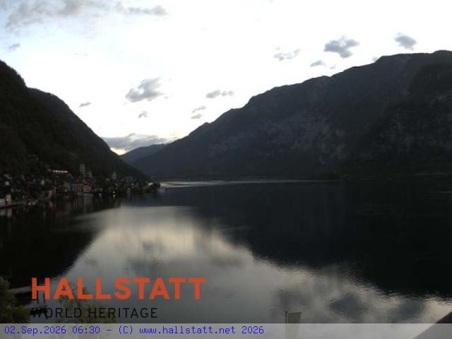 Archiv Foto Webcam Blick auf Hallstatt und den Hallstättersee