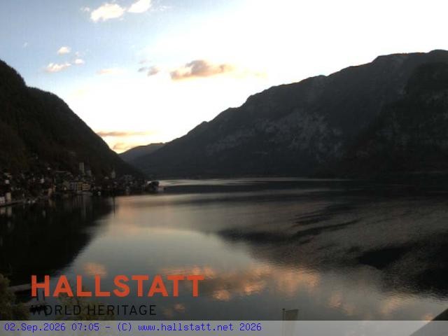 Archiv Foto Webcam Blick auf Hallstatt und den Hallstättersee