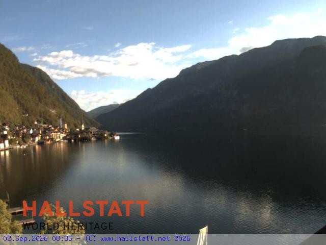 Archiv Foto Webcam Blick auf Hallstatt und den Hallstättersee