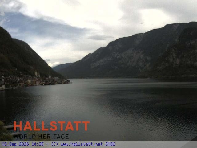 Archiv Foto Webcam Blick auf Hallstatt und den Hallstättersee