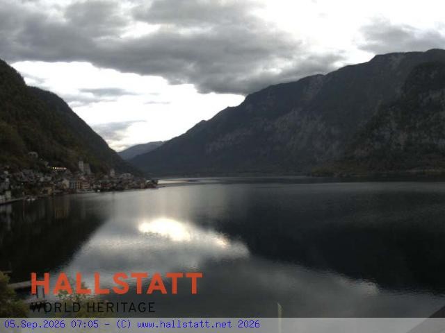 Archiv Foto Webcam Blick auf Hallstatt und den Hallstättersee