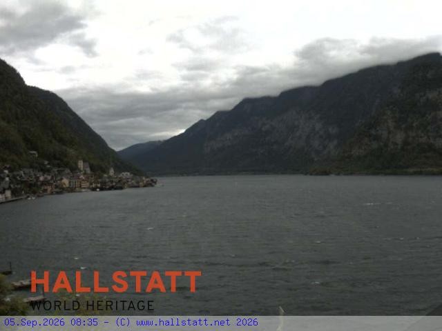 Archiv Foto Webcam Blick auf Hallstatt und den Hallstättersee