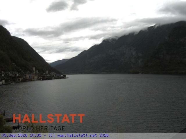 Archiv Foto Webcam Blick auf Hallstatt und den Hallstättersee