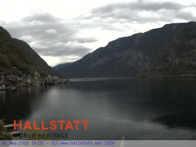 Archiv Foto Webcam Blick auf Hallstatt und den Hallstättersee