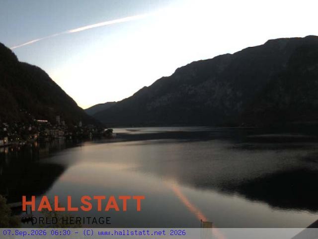 Archiv Foto Webcam Blick auf Hallstatt und den Hallstättersee