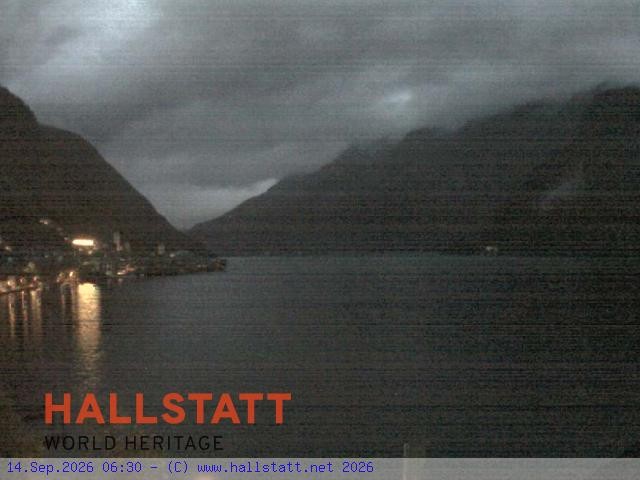 Archiv Foto Webcam Blick auf Hallstatt und den Hallstättersee
