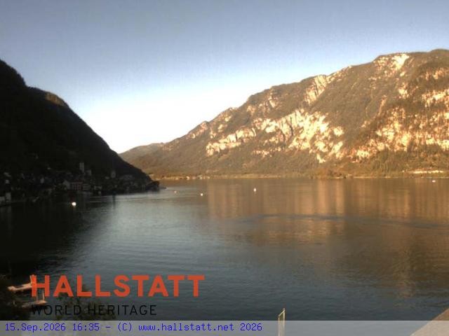 Archiv Foto Webcam Blick auf Hallstatt und den Hallstättersee