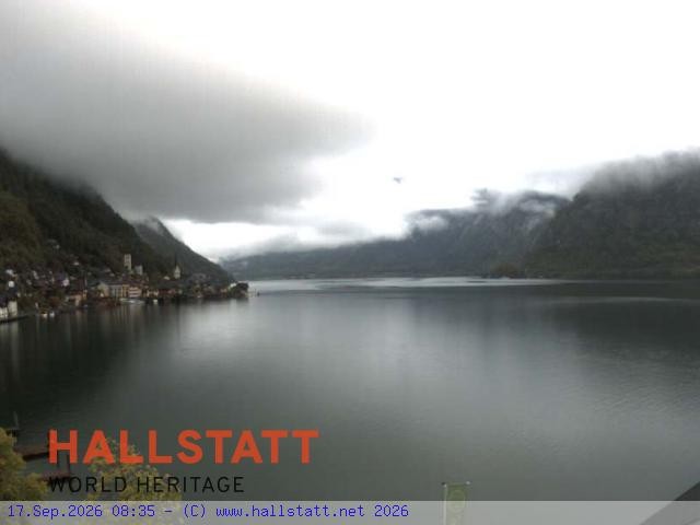 Archiv Foto Webcam Blick auf Hallstatt und den Hallstättersee