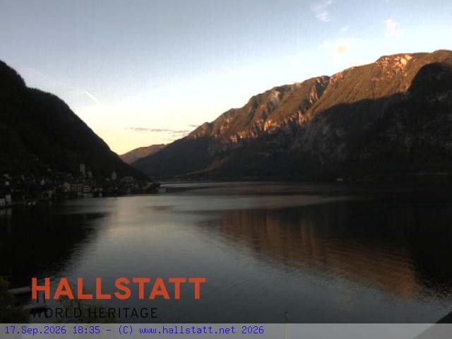 Archiv Foto Webcam Blick auf Hallstatt und den Hallstättersee