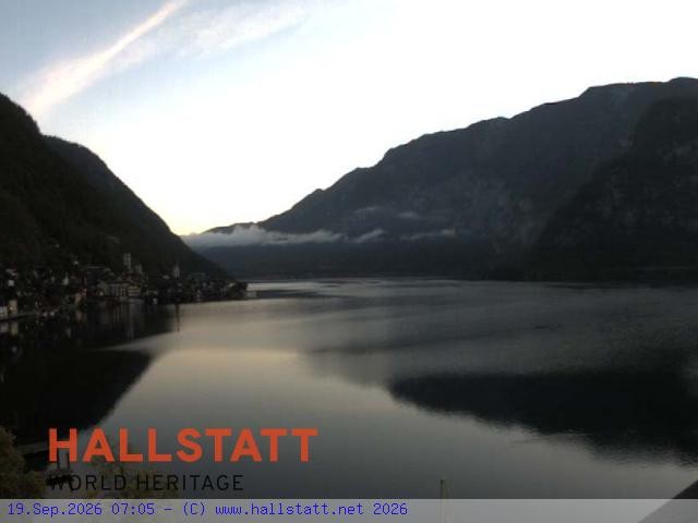 Archiv Foto Webcam Blick auf Hallstatt und den Hallstättersee