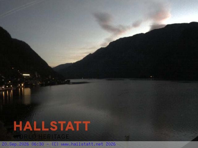 Archiv Foto Webcam Blick auf Hallstatt und den Hallstättersee