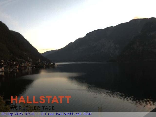 Archiv Foto Webcam Blick auf Hallstatt und den Hallstättersee