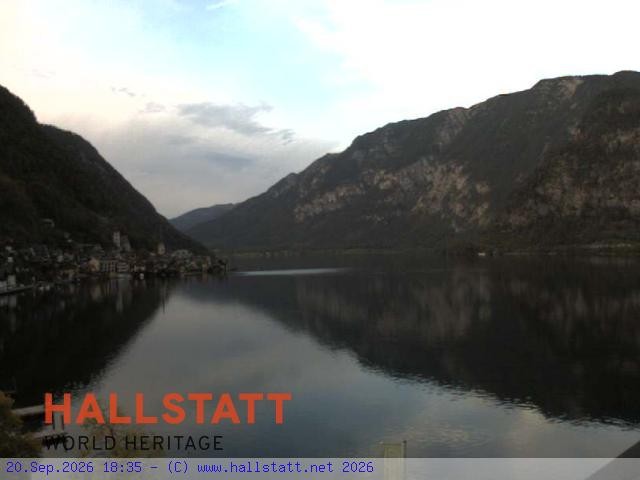 Archiv Foto Webcam Blick auf Hallstatt und den Hallstättersee