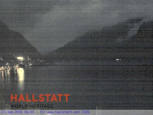 Archiv Foto Webcam Blick auf Hallstatt und den Hallstättersee