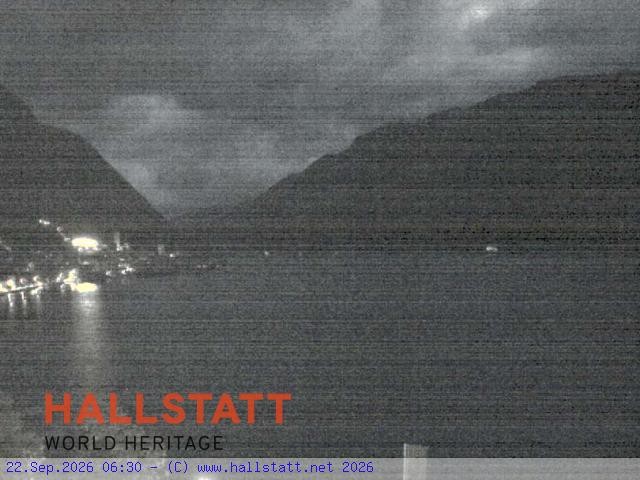 Archiv Foto Webcam Blick auf Hallstatt und den Hallstättersee