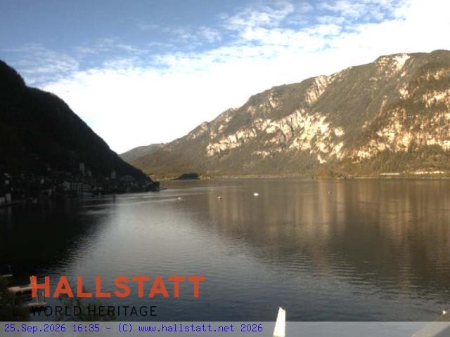 Archiv Foto Webcam Blick auf Hallstatt und den Hallstättersee