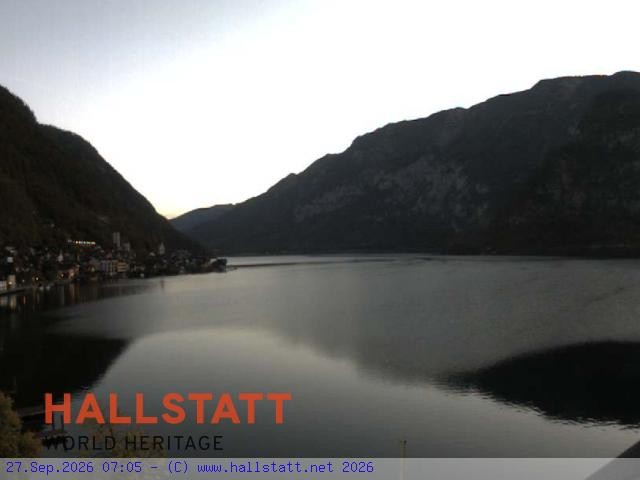 Archiv Foto Webcam Blick auf Hallstatt und den Hallstättersee