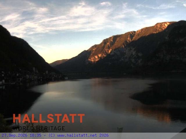 Archiv Foto Webcam Blick auf Hallstatt und den Hallstättersee