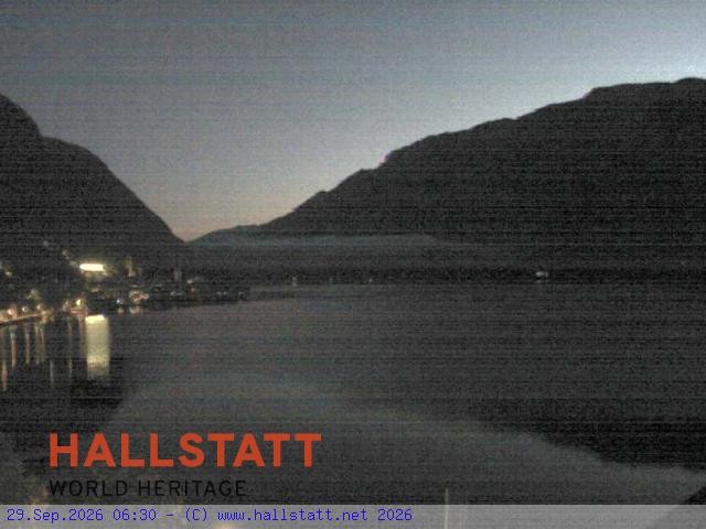 Archiv Foto Webcam Blick auf Hallstatt und den Hallstättersee