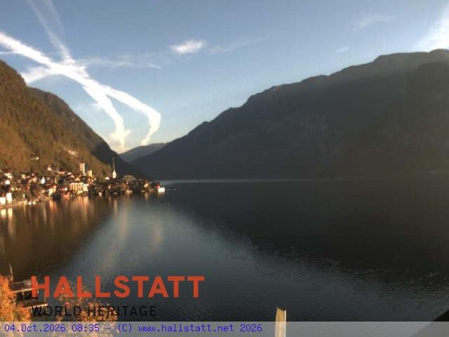 Archiv Foto Webcam Blick auf Hallstatt und den Hallstättersee