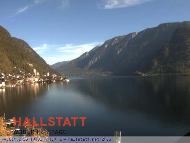 Archiv Foto Webcam Blick auf Hallstatt und den Hallstättersee