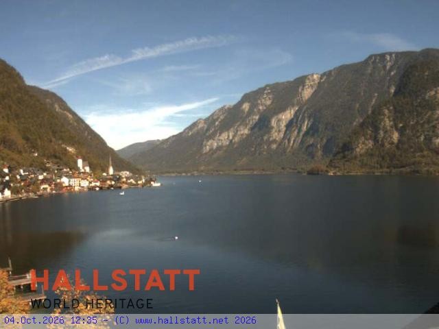 Archiv Foto Webcam Blick auf Hallstatt und den Hallstättersee