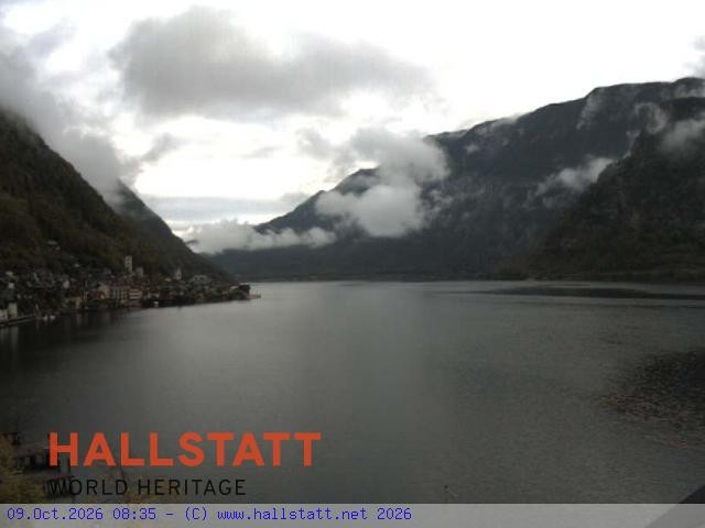 Archiv Foto Webcam Blick auf Hallstatt und den Hallstättersee