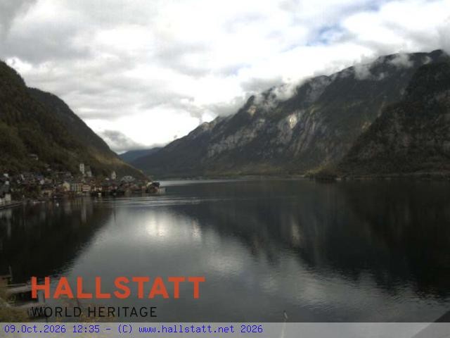 Archiv Foto Webcam Blick auf Hallstatt und den Hallstättersee