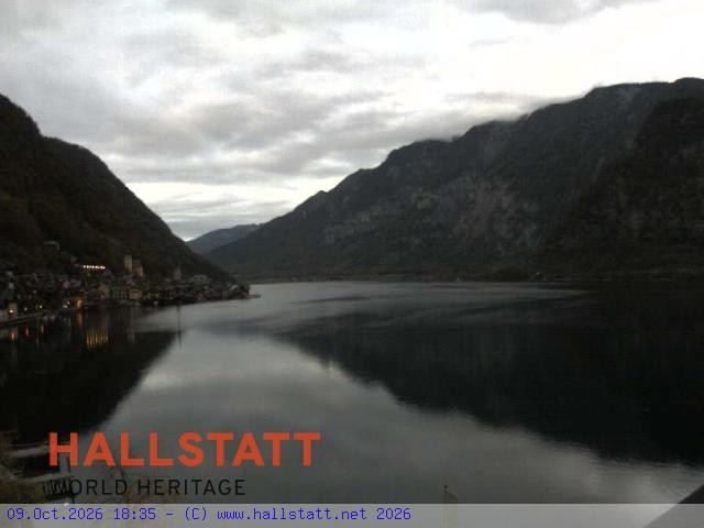 Archiv Foto Webcam Blick auf Hallstatt und den Hallstättersee
