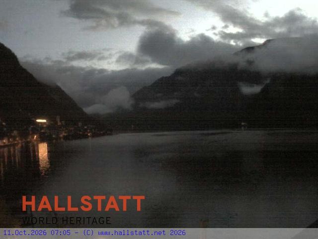 Archiv Foto Webcam Blick auf Hallstatt und den Hallstättersee